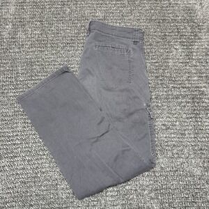 Wrangler Cargo Pants Men's 32x30 Gray Relaxed Fit Workwear Rugged Utility READ